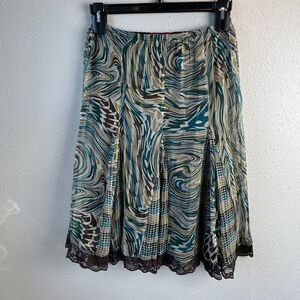NWT Sunny Leigh Silk Skirt Size S
